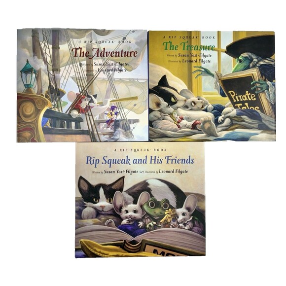 Rip Squeak Children’s Vintage 2005 Book Collection Hardcover Set of 3 with Case - Picture 3 of 10